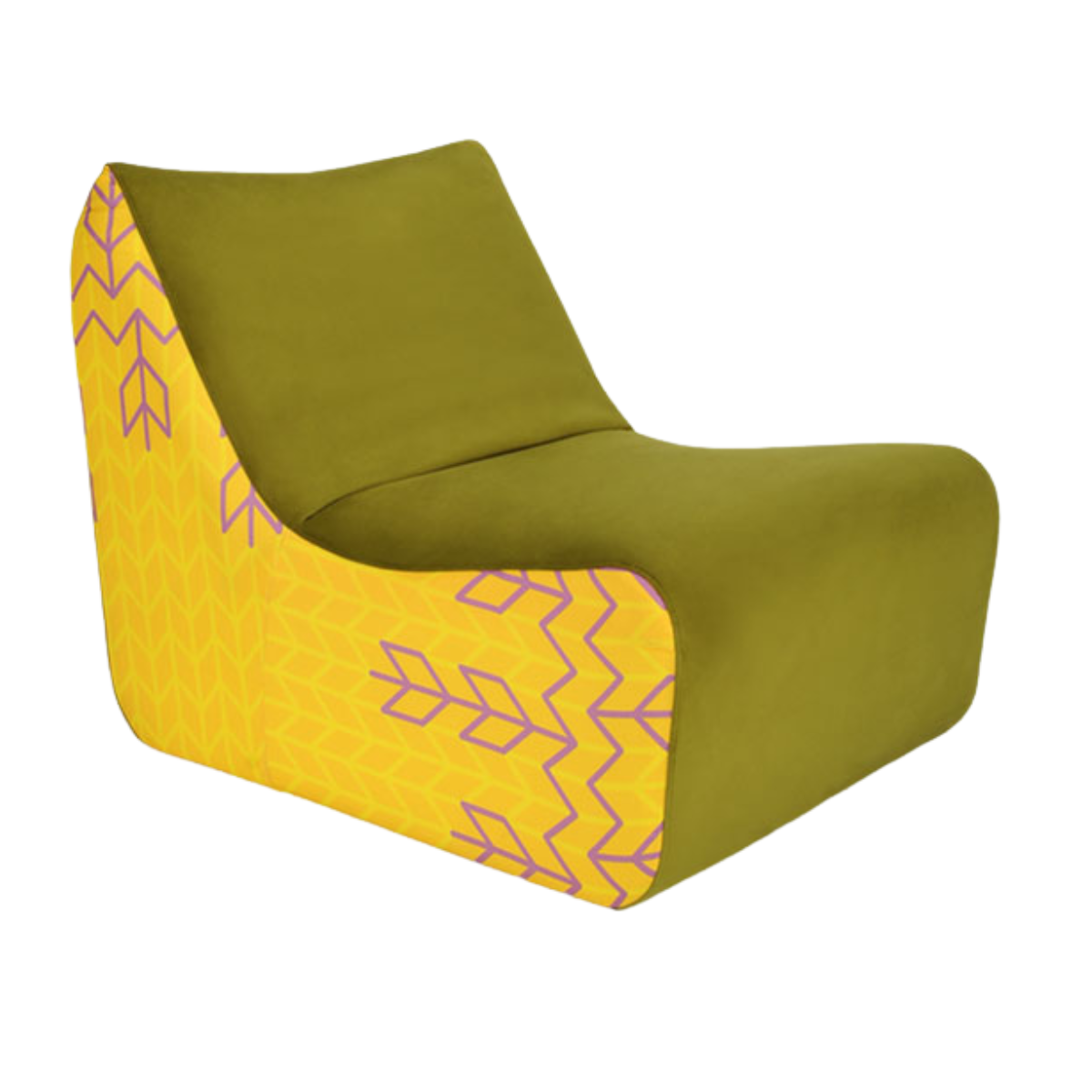 MD LIVE Yellow design Upholstered indoor armchair